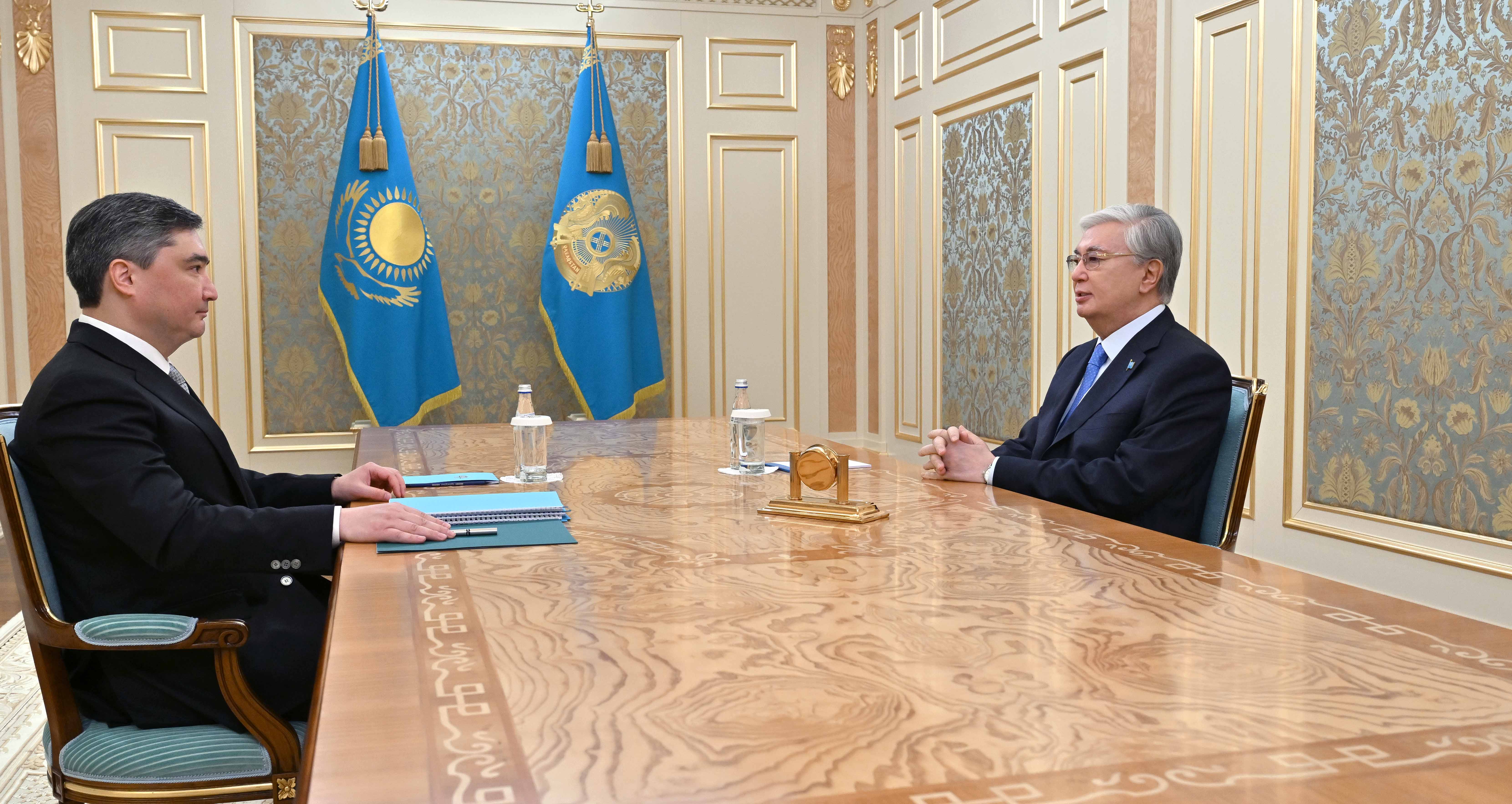 Мемлекет басшысы Премьер-министр Олжас Бектеновті қабылдады