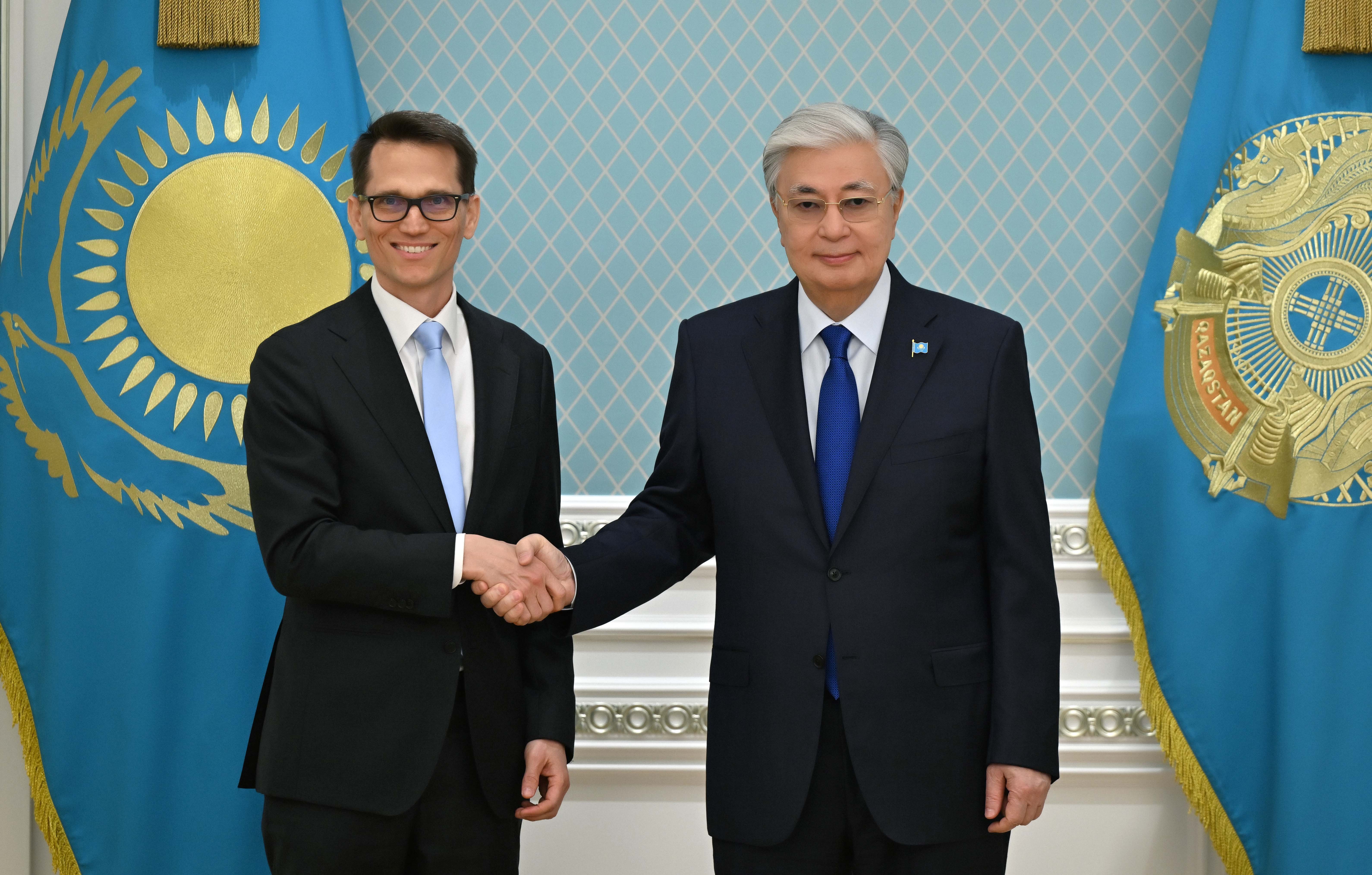 President of Kazakhstan Kassym-Jomart Tokayev met with Martin Schlegel, Chairman of the Governing Board of the Swiss National Bank