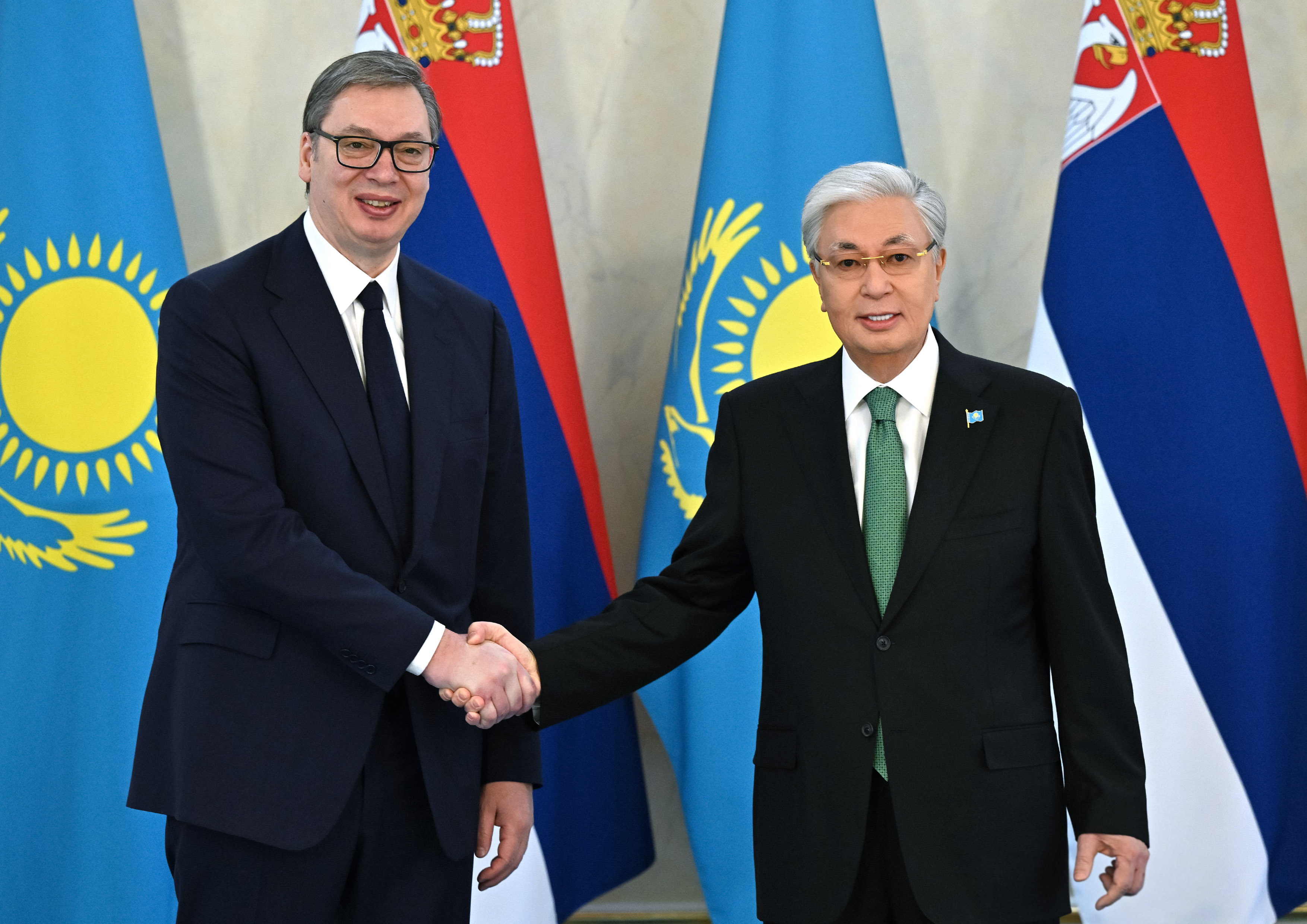 Presidents of Kazakhstan and Serbia Hold Talks