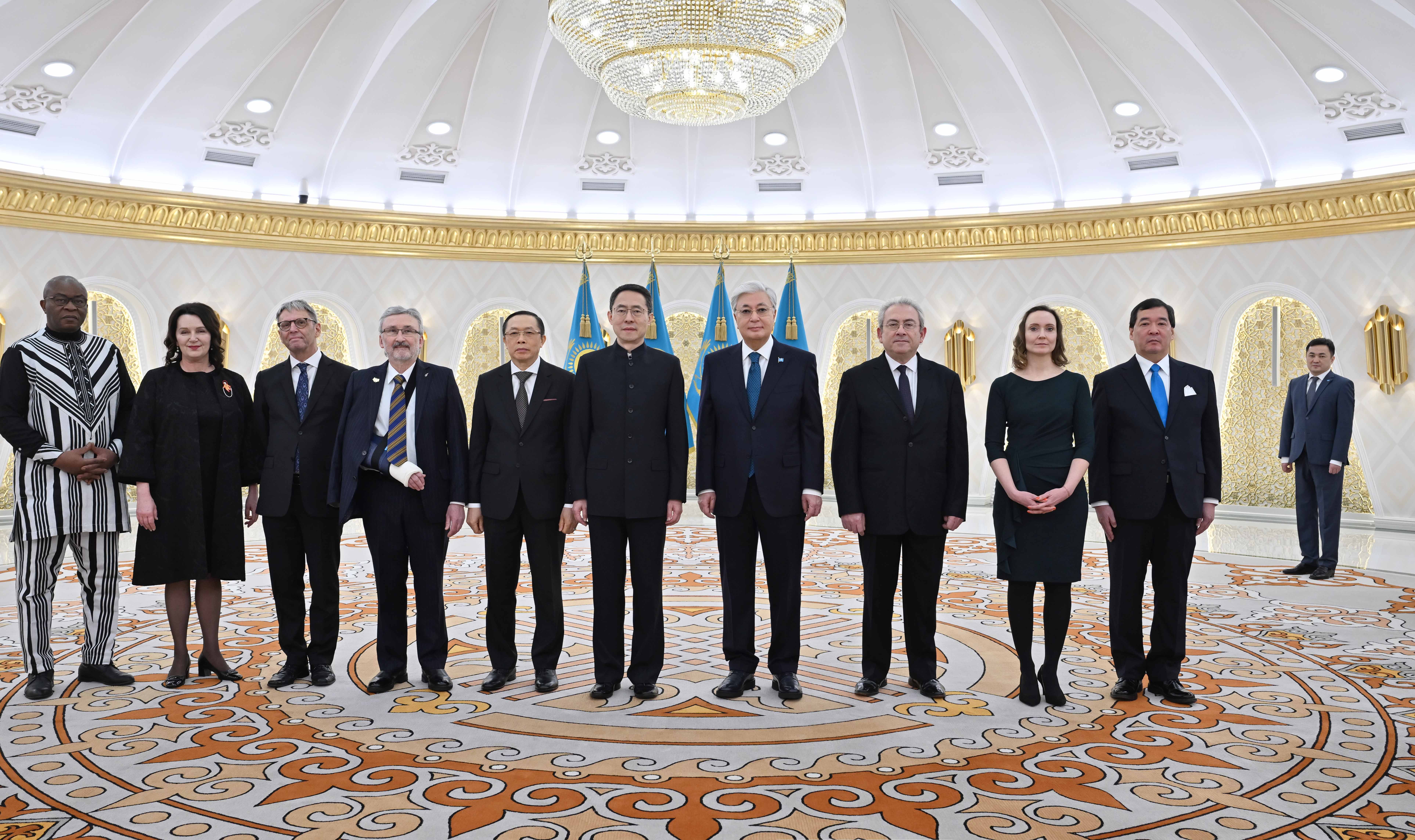 President Kassym-Jomart Tokayev received the letters of credence from the ambassadors of several countries