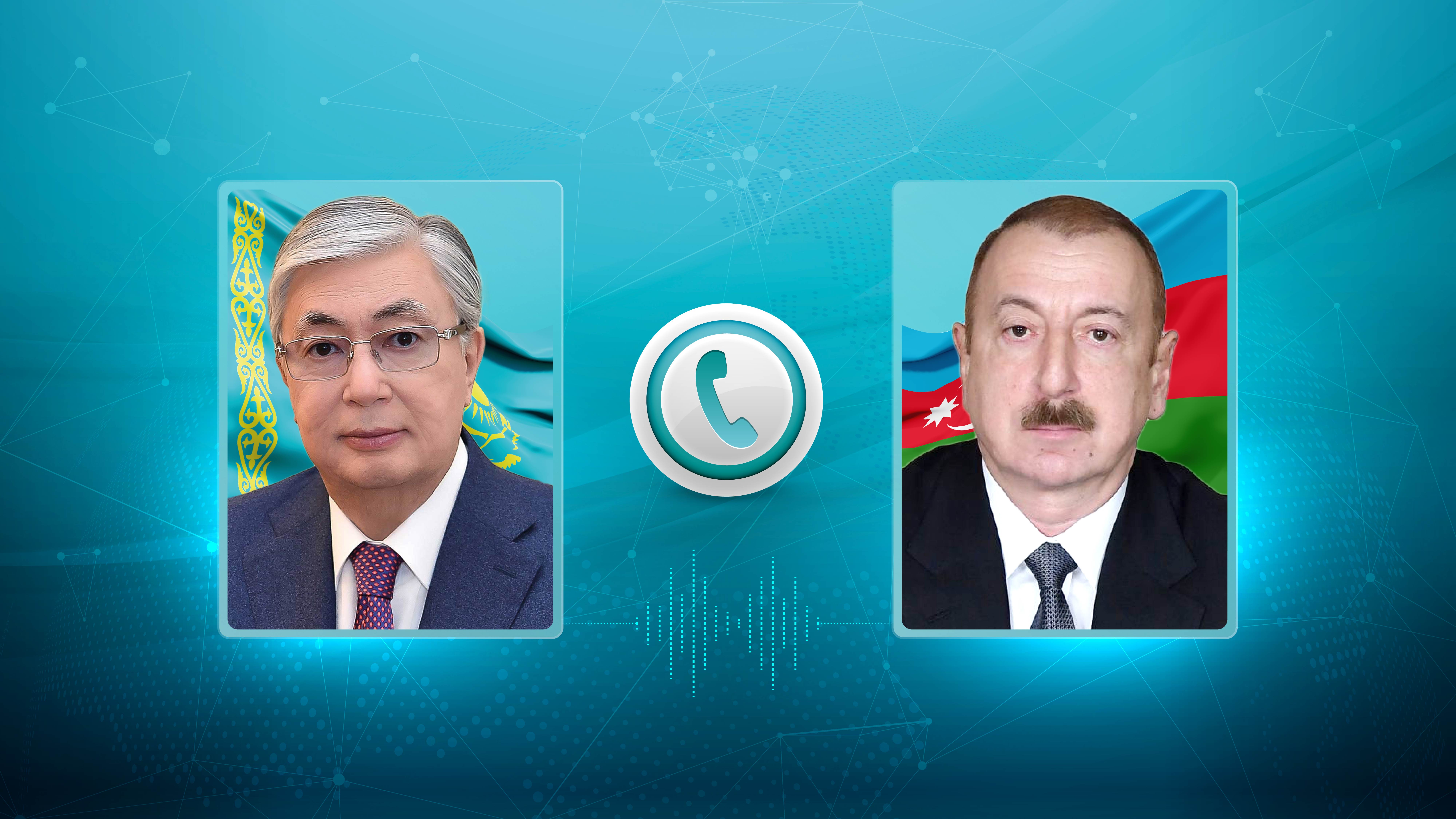 The presidents of Kazakhstan and Azerbaijan held a telephone conversation