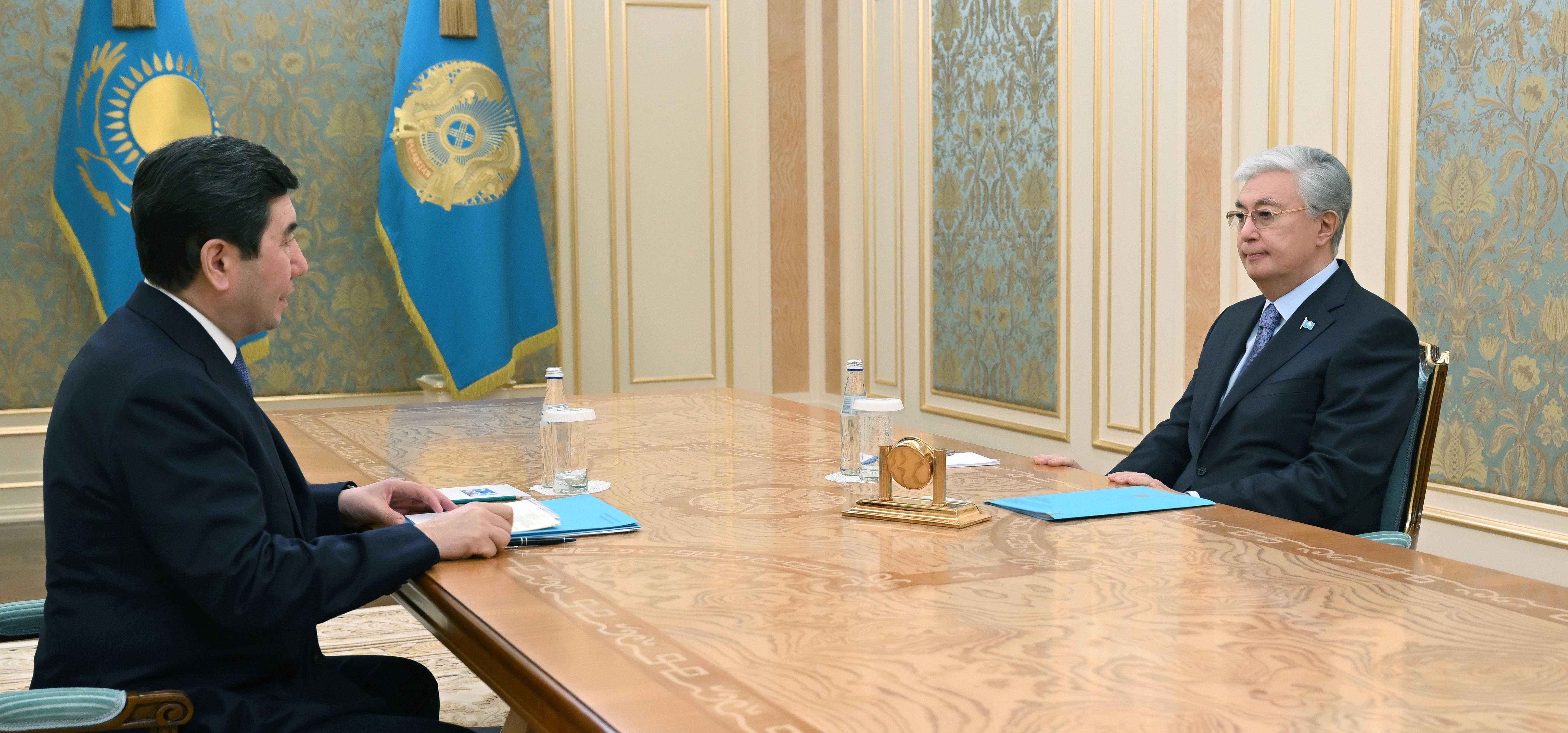 Мемлекет басшысы Мәжіліс Төрағасы Ерлан Қошановты қабылдады