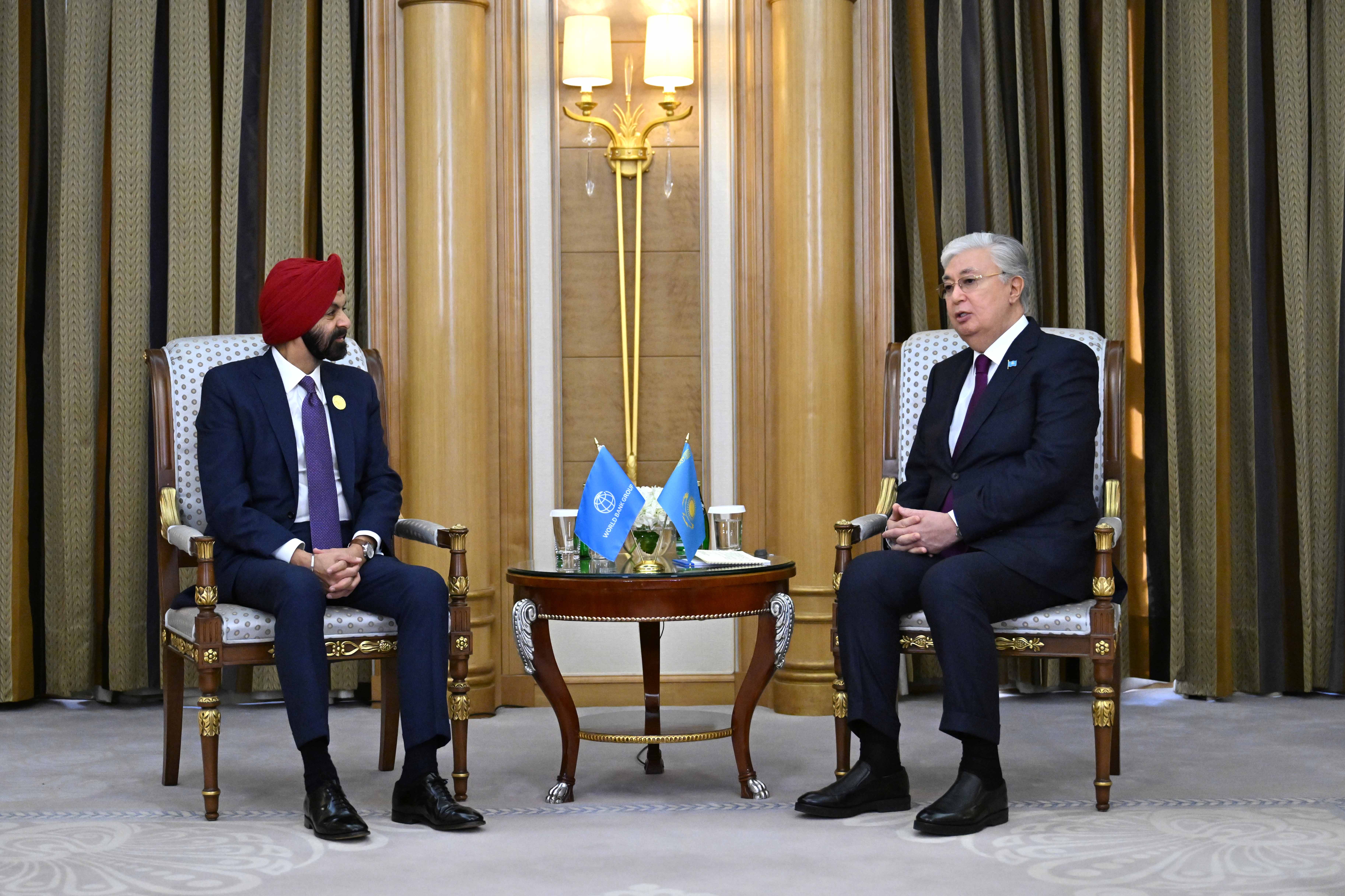 The Head of State meets with Ajay Banga, President of the World Bank Group