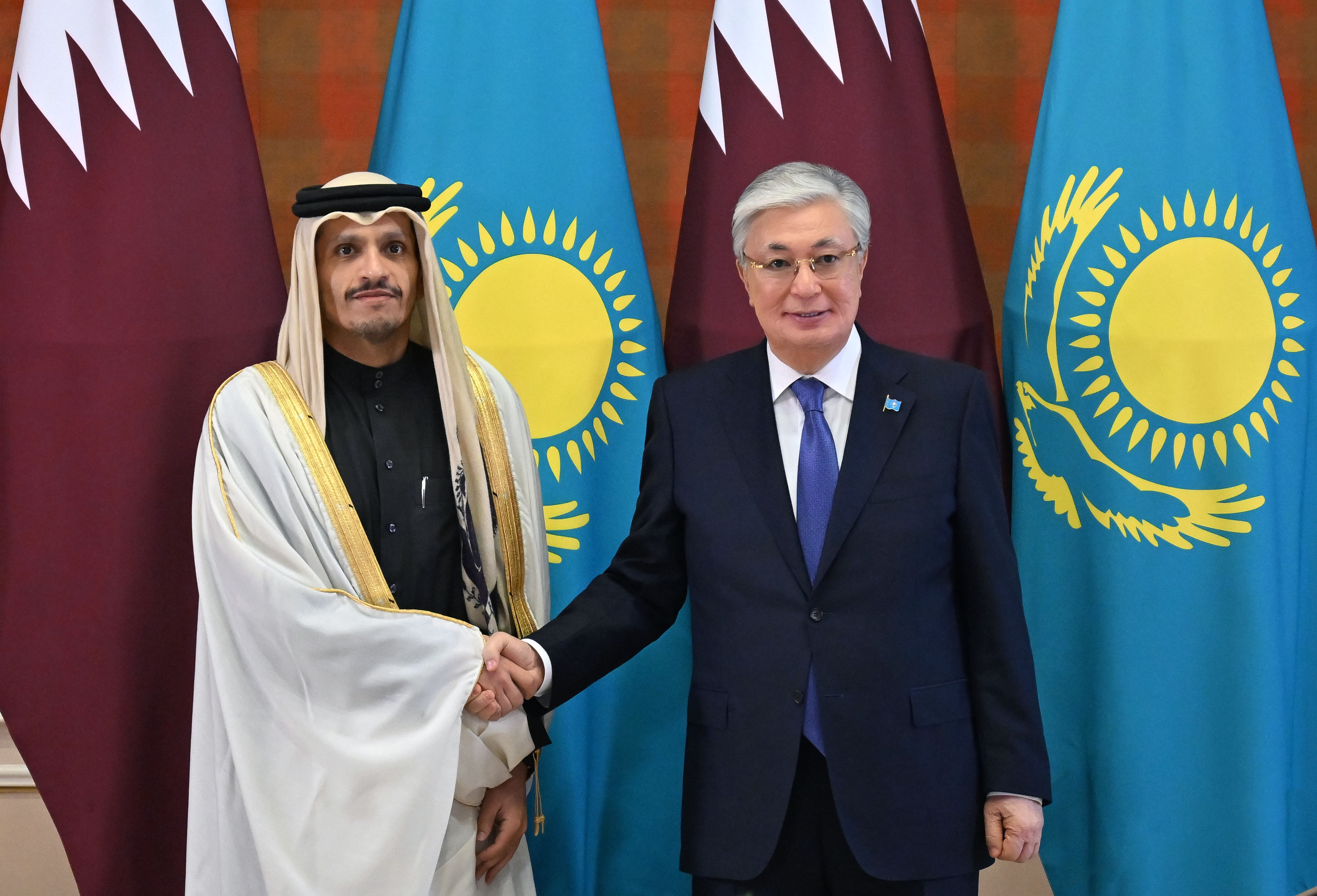 President Kassym-Jomart Tokayev held talks with Sheikh Mohammed bin Abdulrahman Al-Thani, Prime Minister and Minister of Foreign Affairs of Qatar