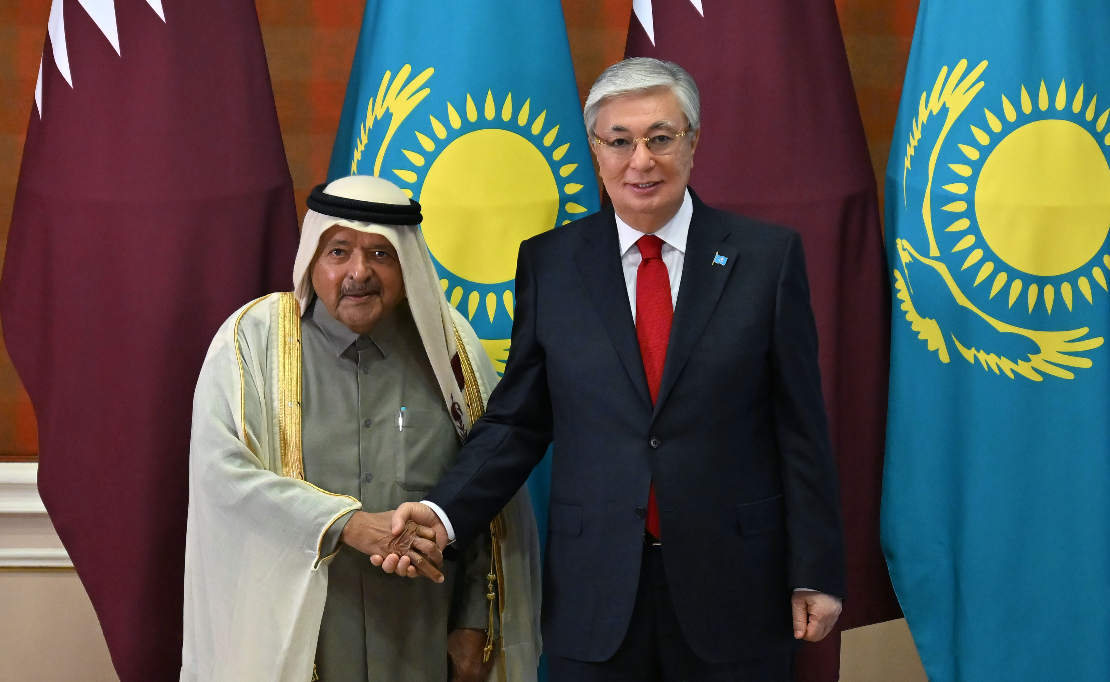 Kassym-Jomart Tokayev meets Sheikh Faisal bin Qassim Al-Thani, Chairman of Al Faisal Holding