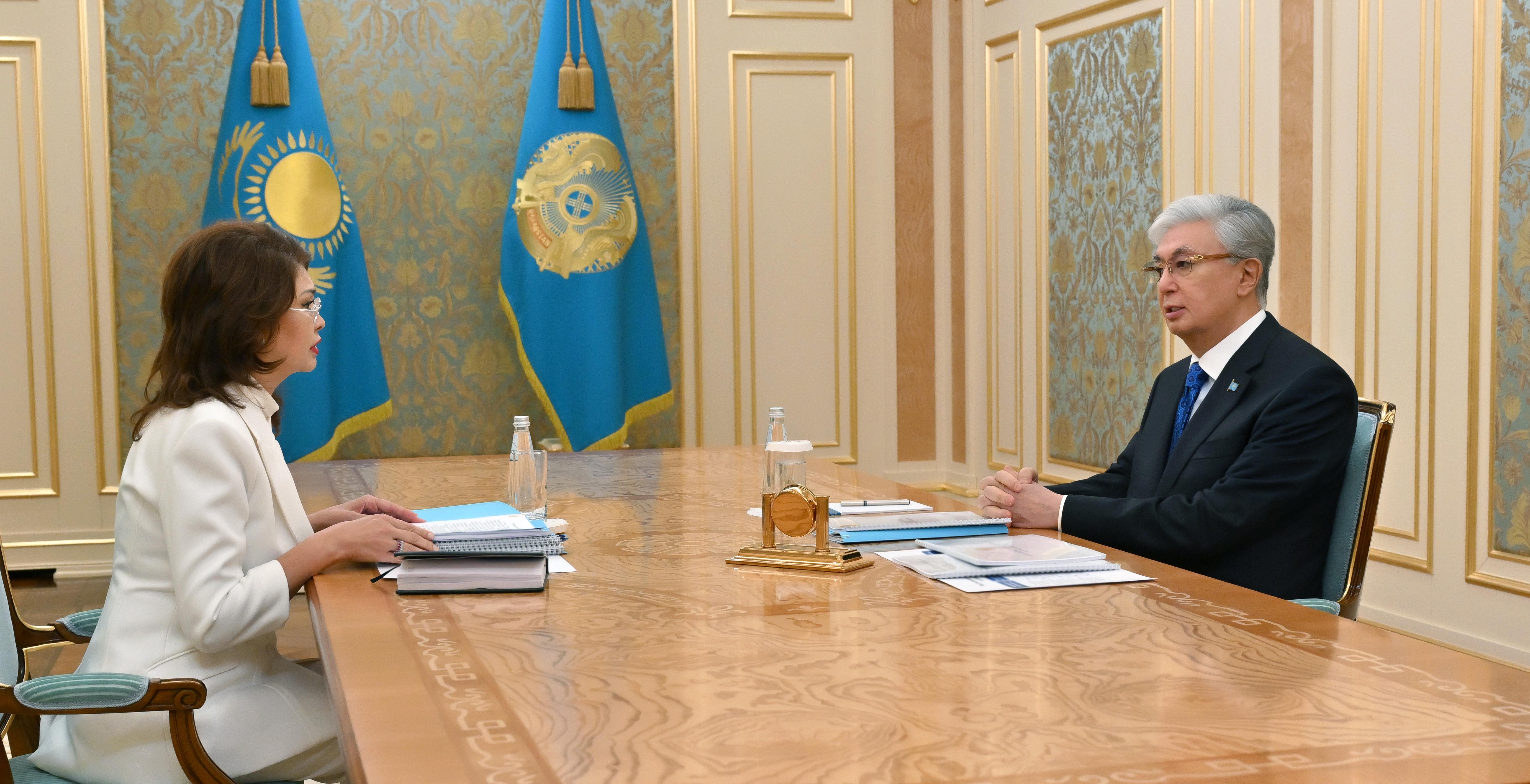 Мемлекет басшысы Премьер-министрдің орынбасары – Мәдениет және ақпарат министрі Аида Балаеваны қабылдады