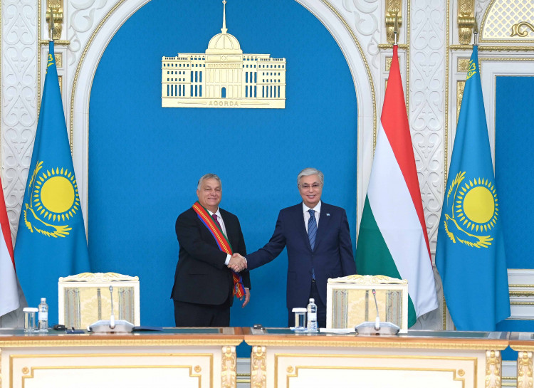 The Head of State awarded Hungarian Prime Minister Viktor Orban with the Order Dostyk of I degree