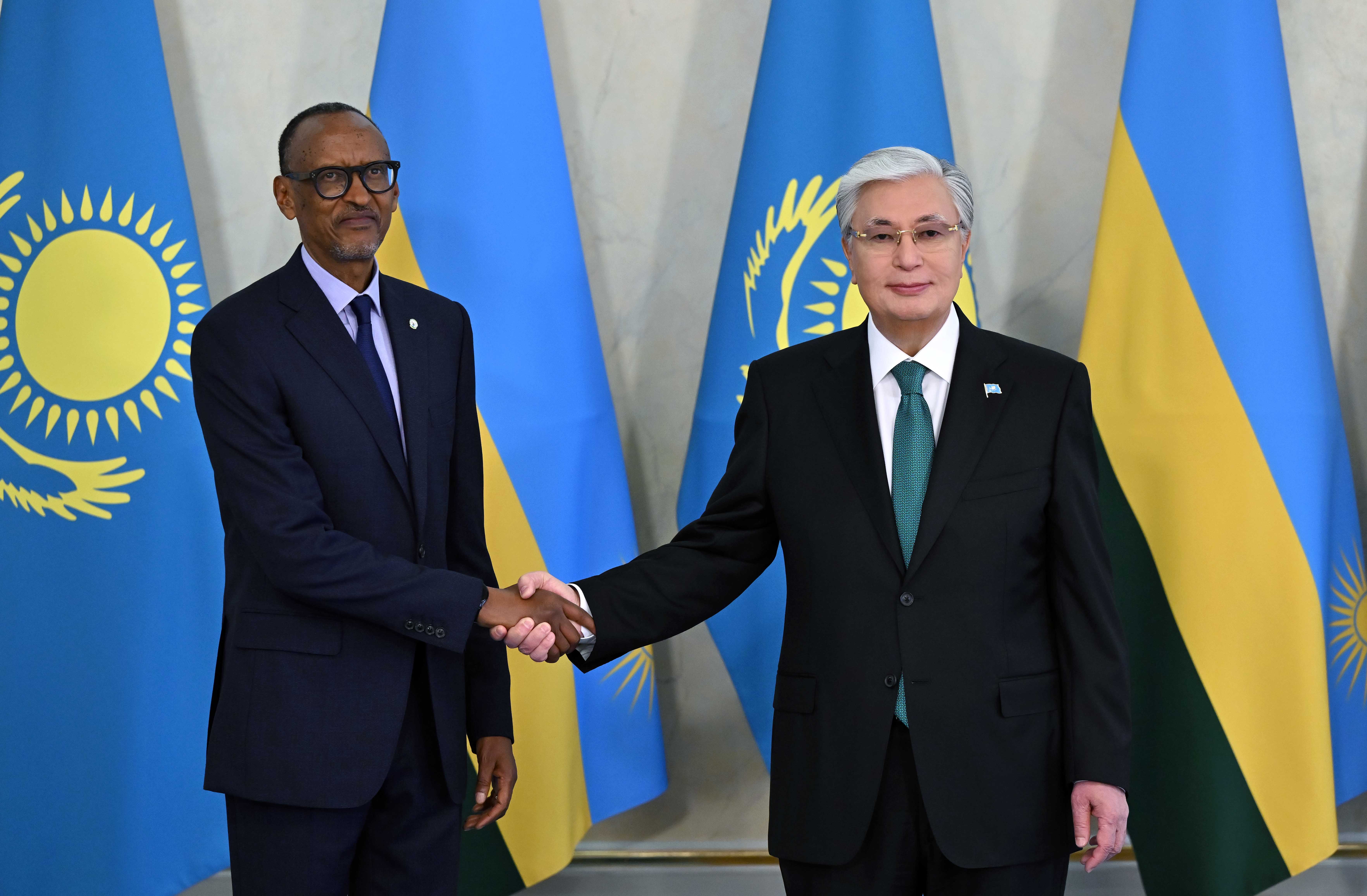 Kassym-Jomart Tokayev Holds Talks with Rwandan President Paul Kagame