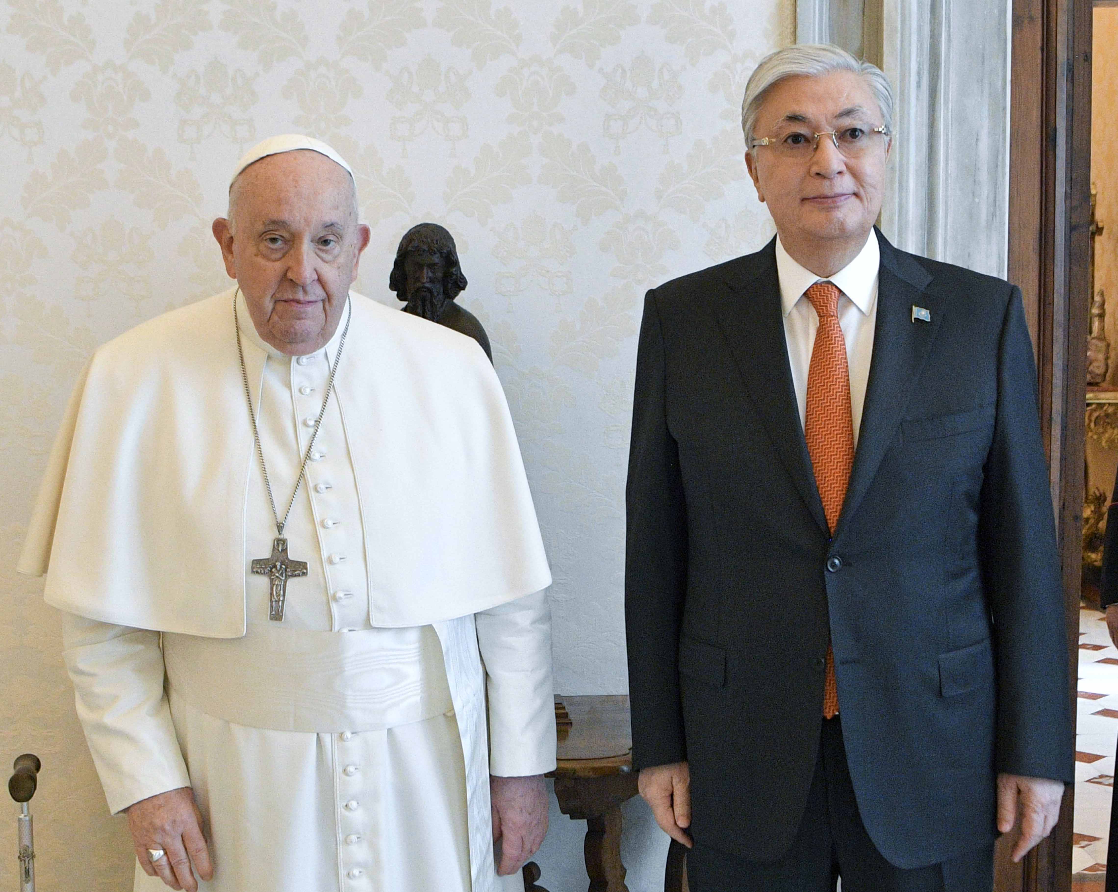 Kassym-Jomart Tokayev met with Pope Francis at the Vatican