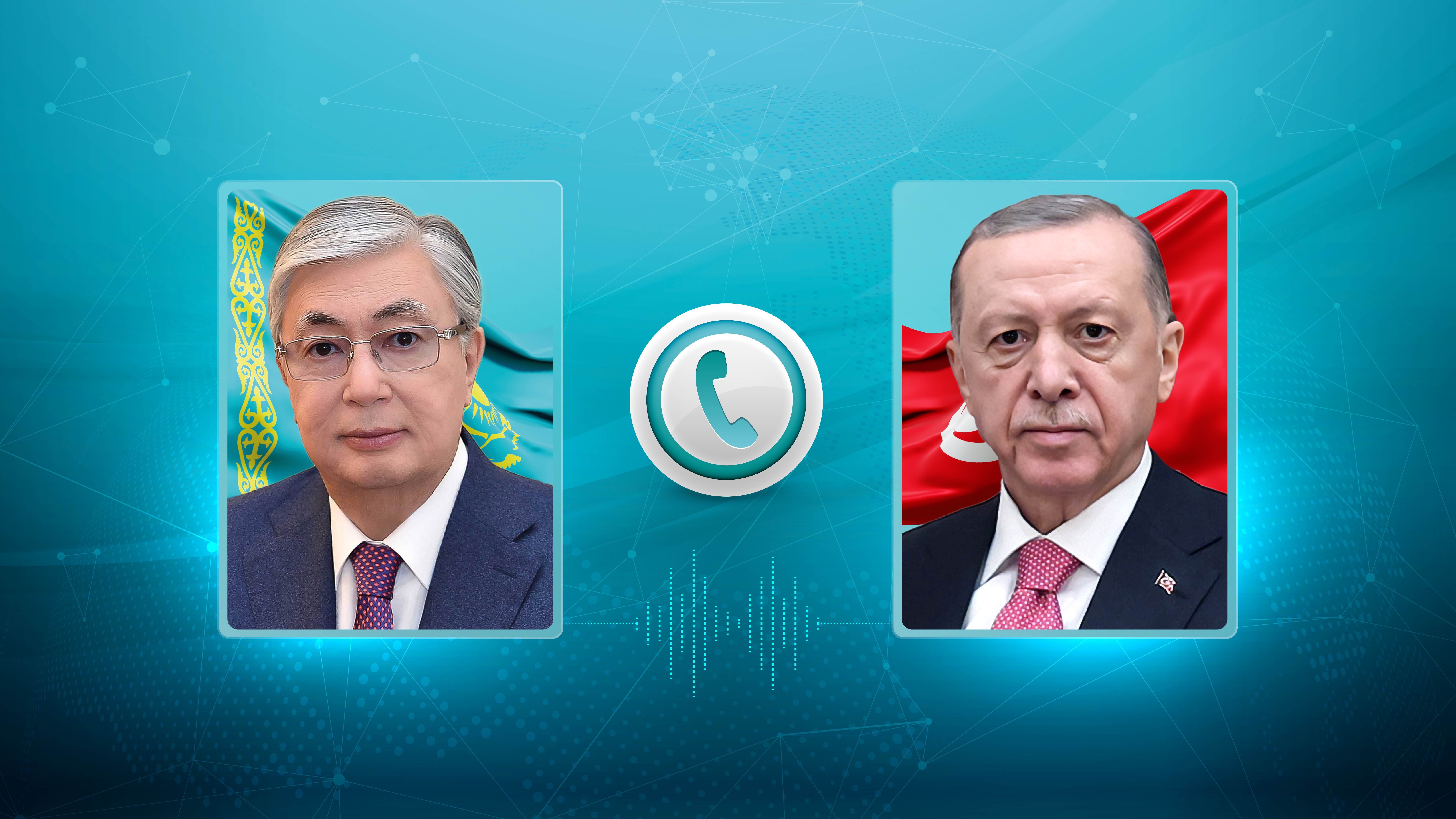 Kassym-Jomart Tokayev held a telephone conversation with the President of Türkiye Recep Tayyip Erdoğan