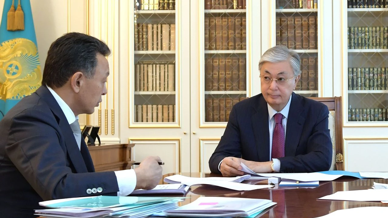 Kassym-Jomart Tokayev receives Sauat Mynbayev, Chairman of the Board of “Kazakhstan Temir Zholy” National Company 