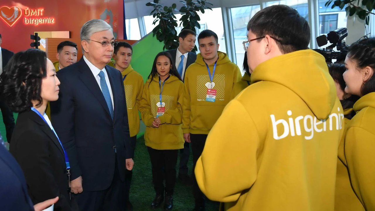 Мемлекет басшысы «Birgemiz» атты республикалық Волонтерлер фронт-офисінің ашылу рәсіміне қатысты 