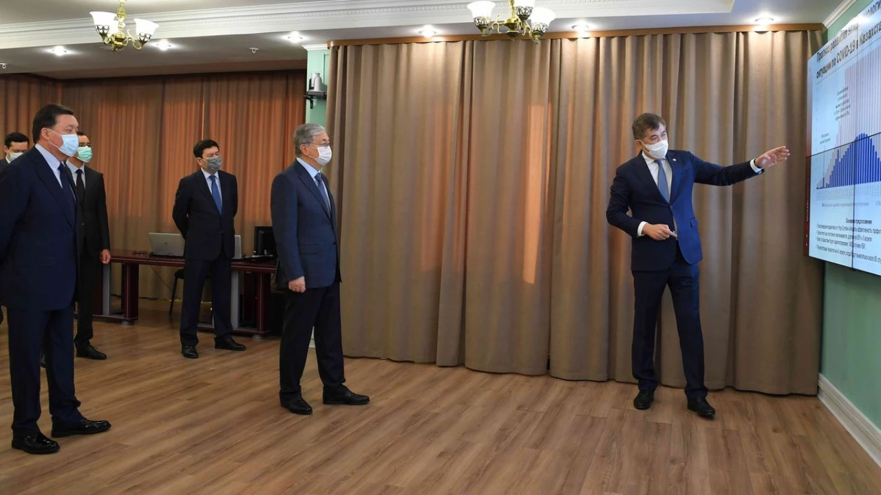 Kassym-Jomart Tokayev visited the Operative Сentre for Coordination and Monitoring of Emergency Situations 