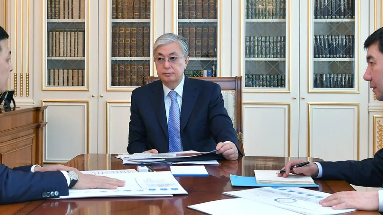 Kassym-Jomart Tokayev receives Akim of Nur-Sultan Altay Kulginov 