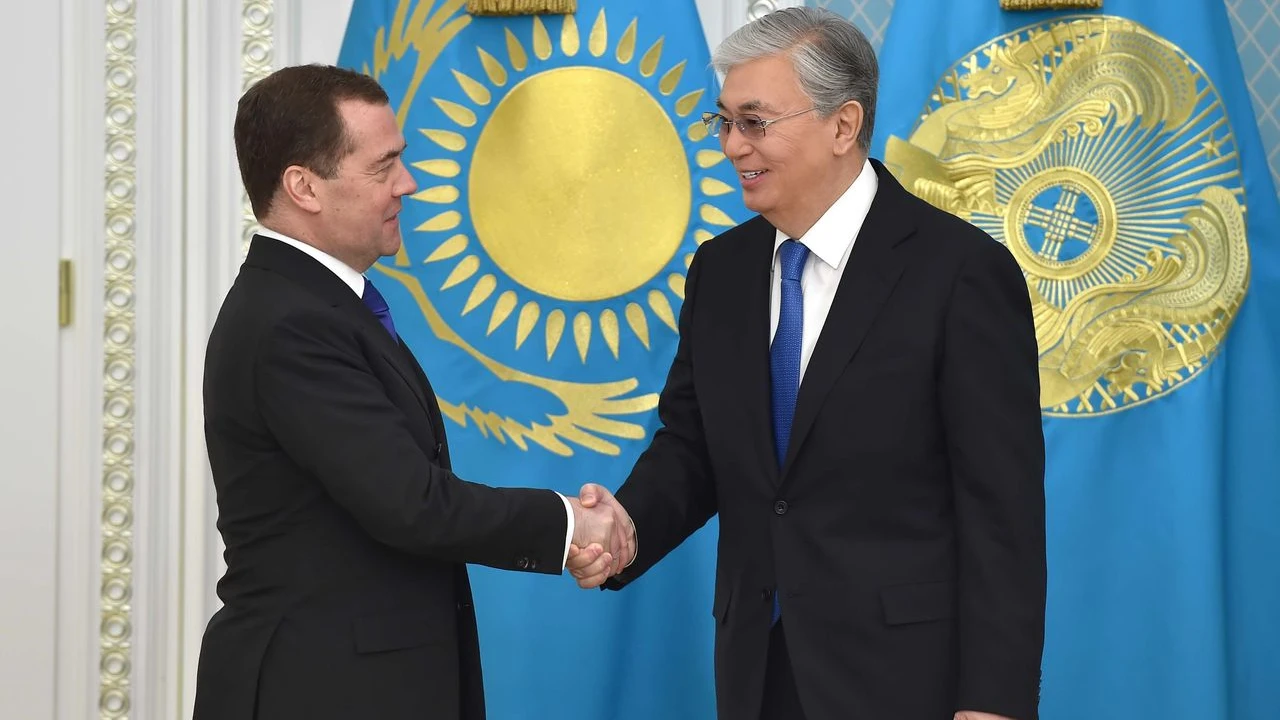 The President of Kazakhstan meets with Deputy Chairman of the Security Council of the Russian Federation Dmitry Medvedev 