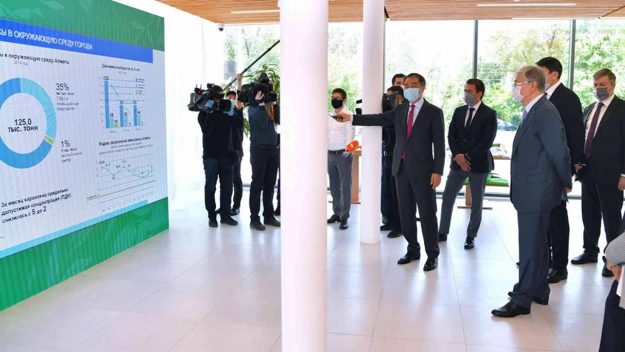 The President of Kazakhstan visits the Main Botanical Garden of Almaty 