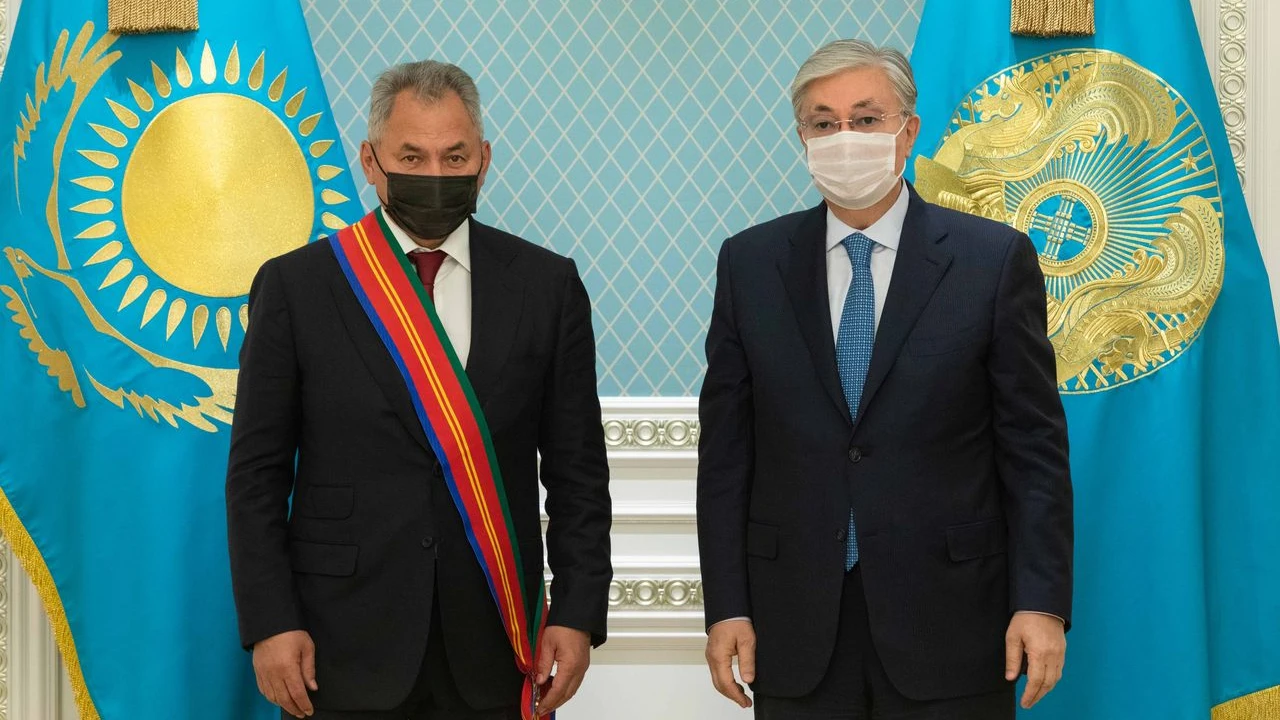 President of Kazakhstan Kassym-Jomart Tokayev receives Minister of Defense of the Russian Federation Sergei Shoigu 