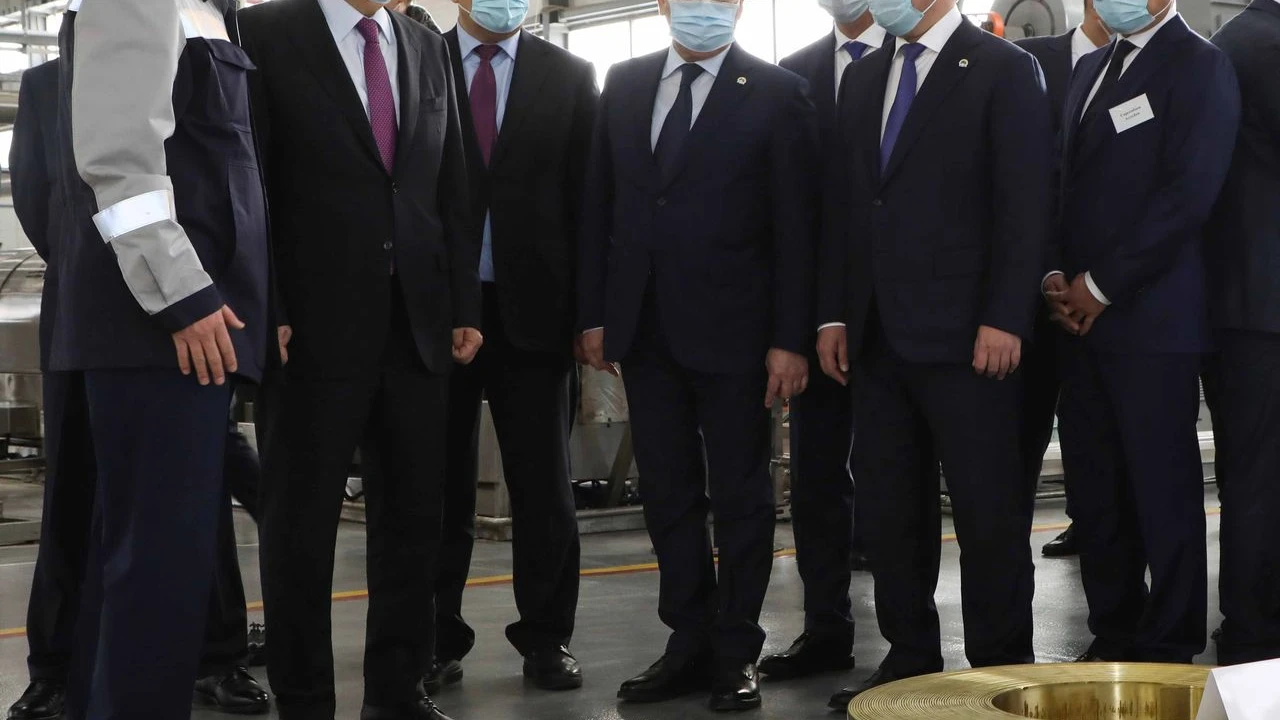 The President visits the “Saryarka” Special Economic Zone 