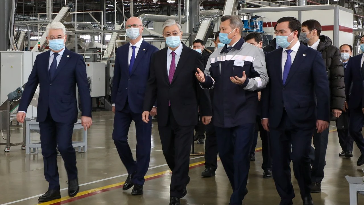 The President visits the “Saryarka” Special Economic Zone 