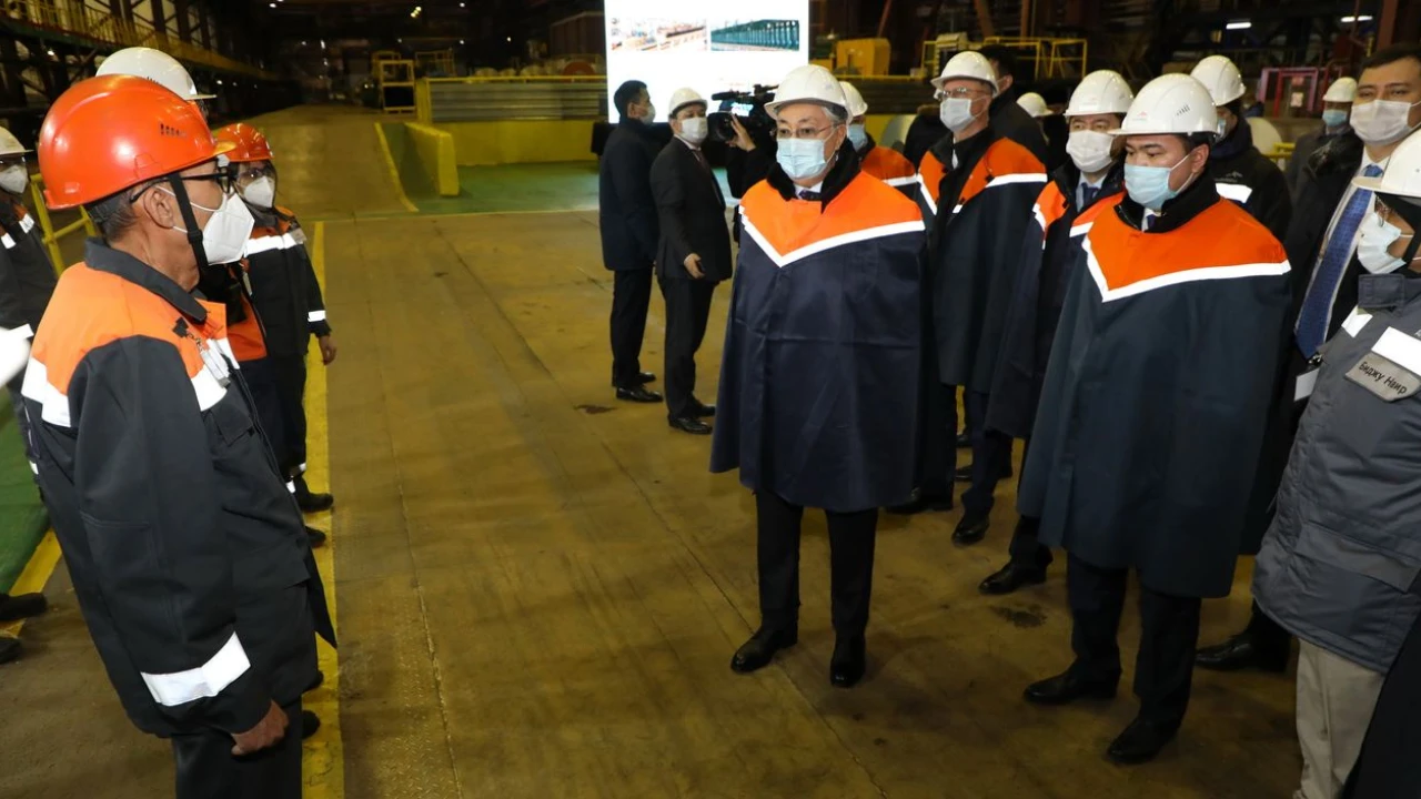 The Head of State visits “ArcelorMittal Temirtau” JSC steel plant 