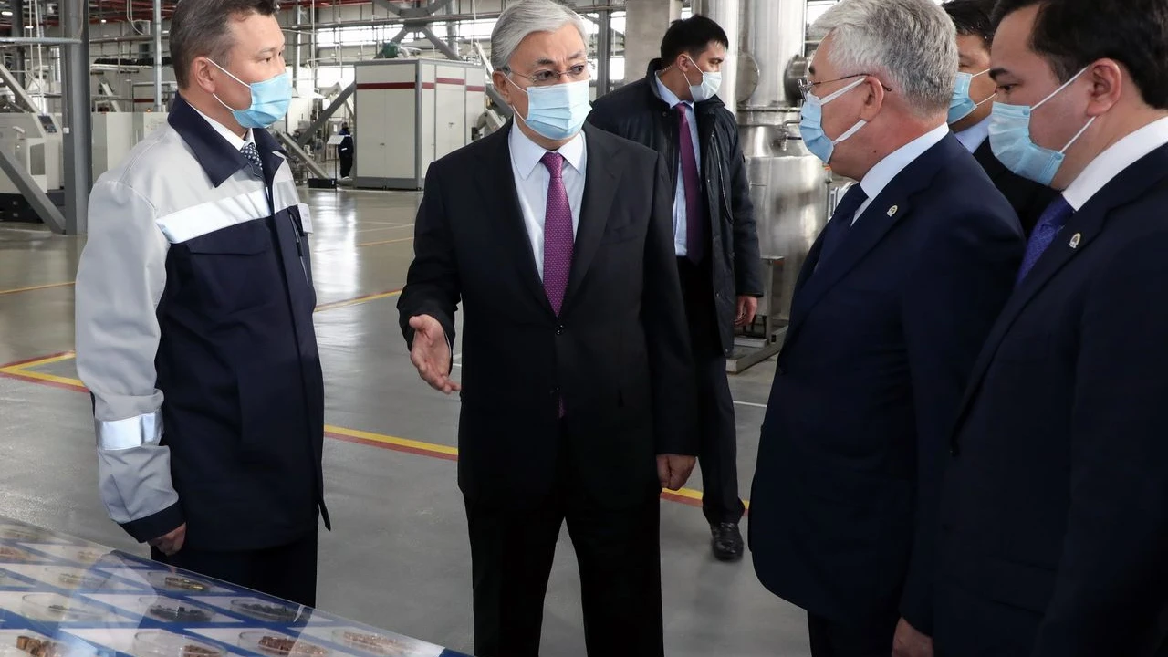 The President visits the “Saryarka” Special Economic Zone 