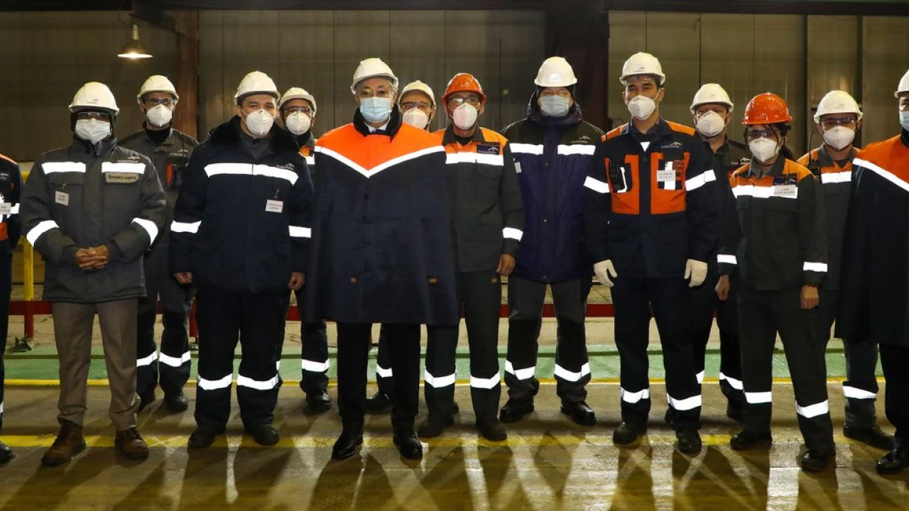 The Head of State visits “ArcelorMittal Temirtau” JSC steel plant 