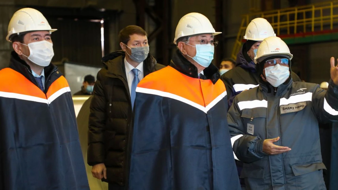 The Head of State visits “ArcelorMittal Temirtau” JSC steel plant 