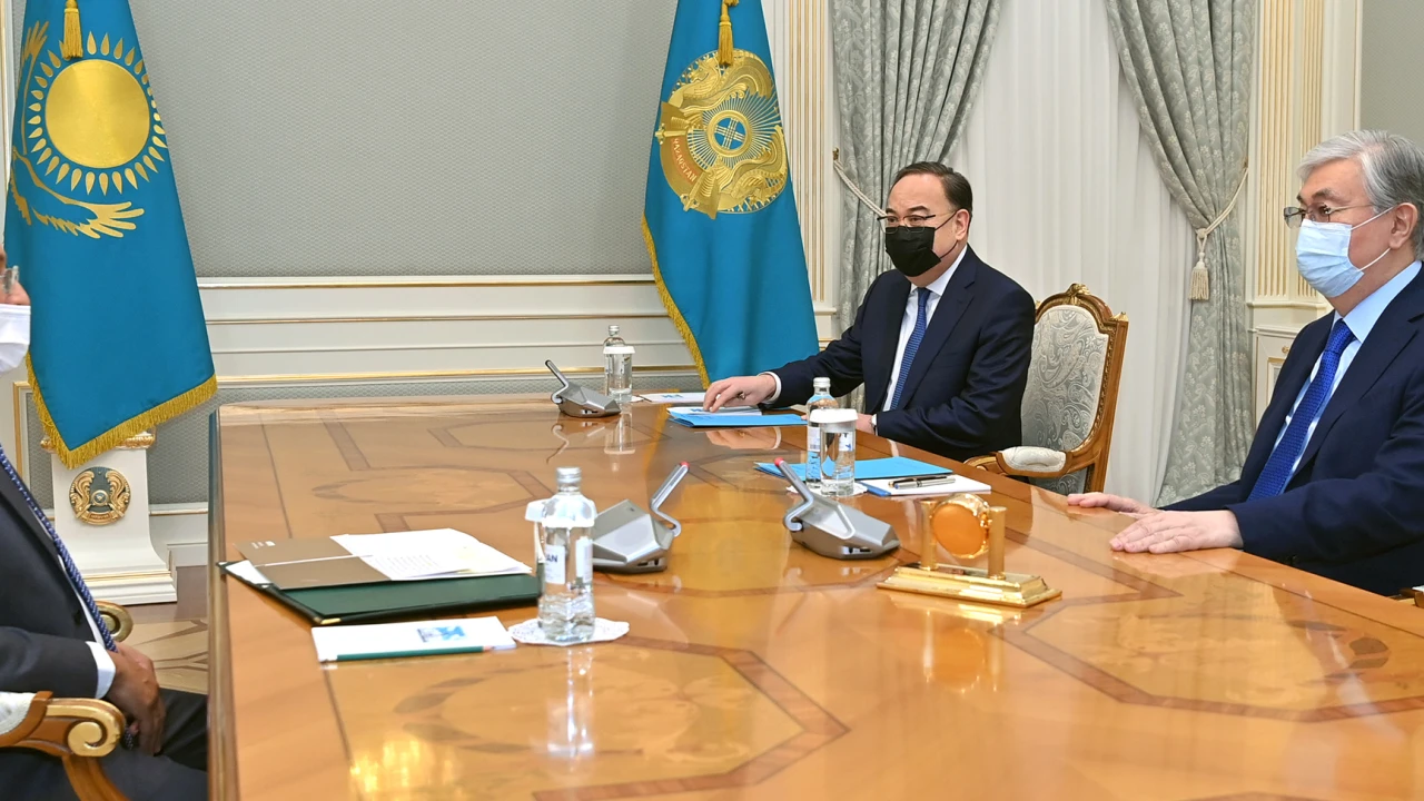 The President receives the UAE Ambassador to Kazakhstan 