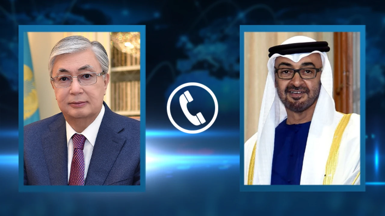 Kassym-Jomart Tokayev had a telephone conversation with Crown Prince of Abu Dhabi Sheikh Mohammed bin Zayed Al Nahyan 