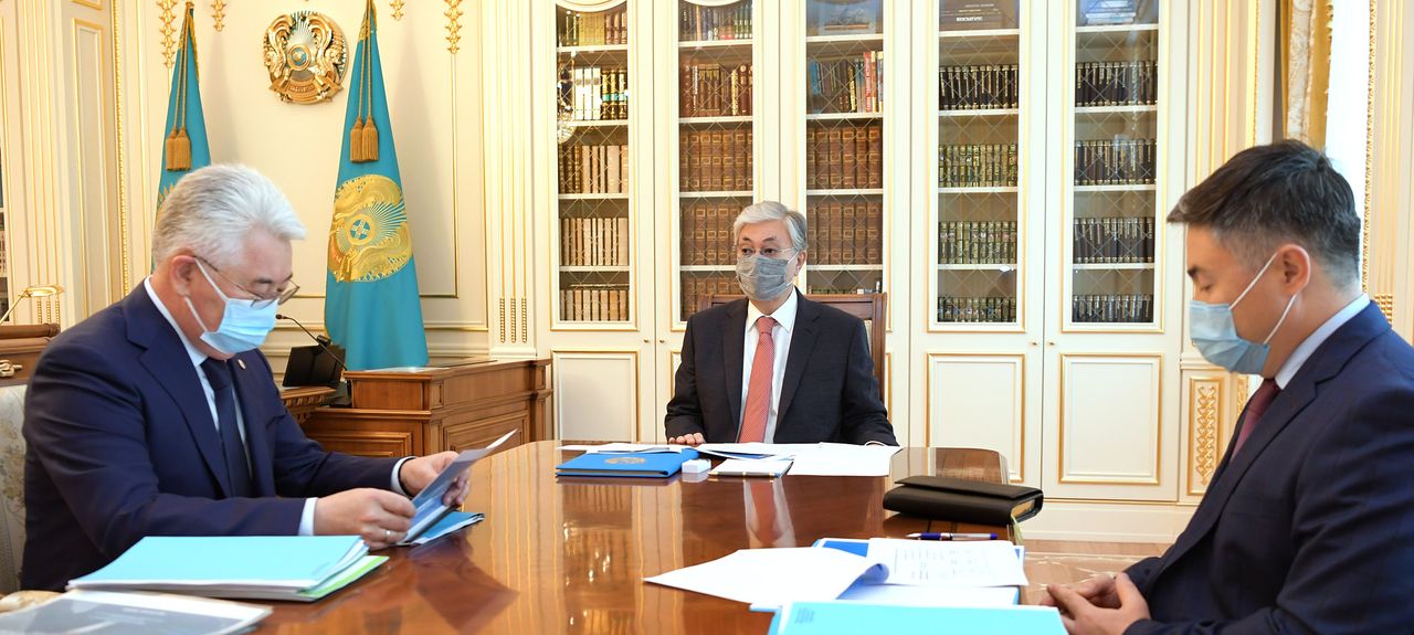 The President receives Minister of Industry and Infrastructure Development Beibut Atamkulov