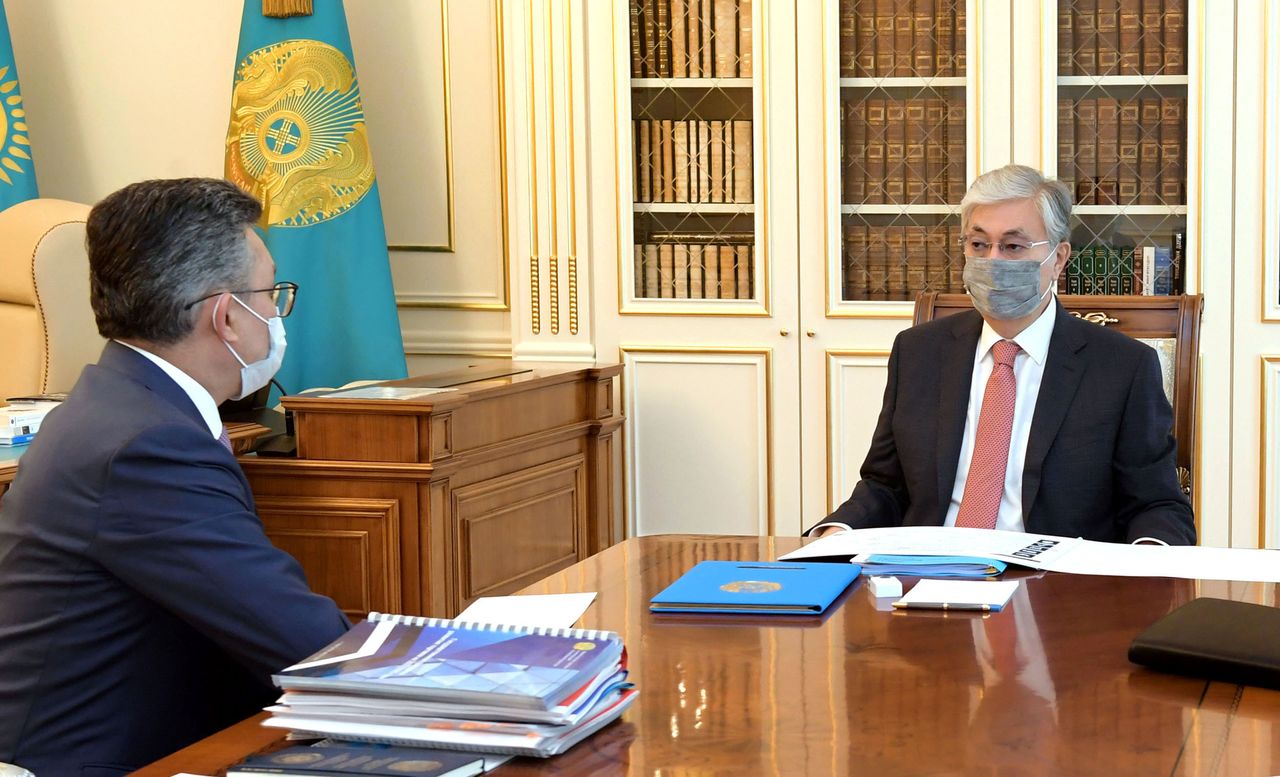 The Head of State receives Minister of Trade and Integration Bakhyt Sultanov