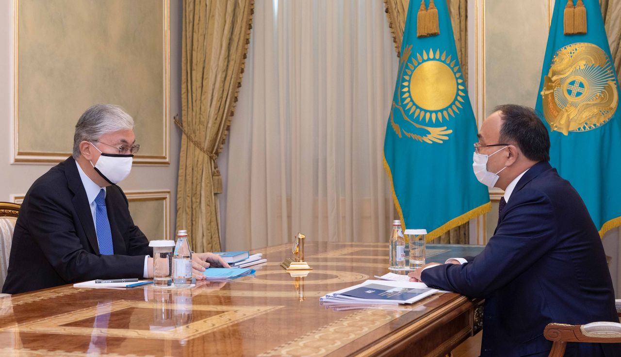 The President receives Rector of the L.N. Gumilyov Eurasian National University Erlan Sydykov