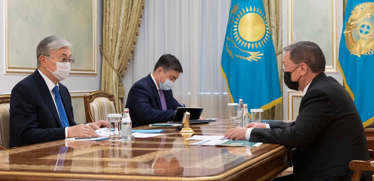 President Kassym-Jomart Tokayev receives Minister of Agriculture Saparkhan Omarov