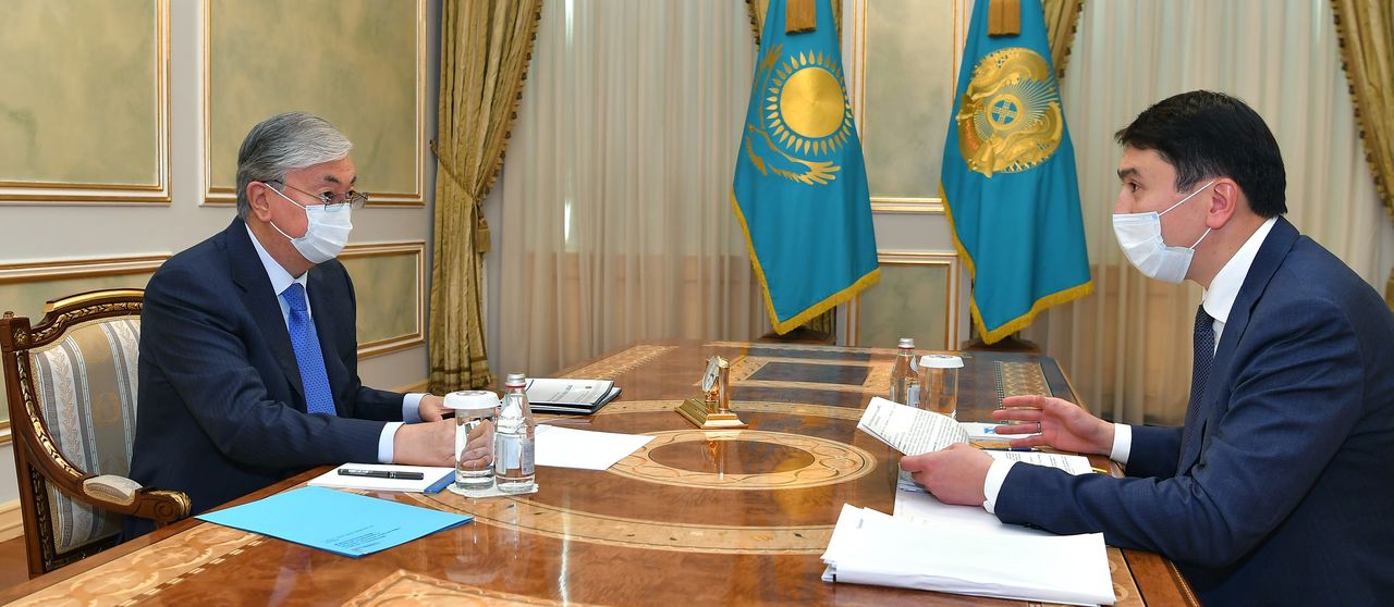 The President receives Minister of Ecology, Geology and Natural Resources Magzum Mirzagaliyev