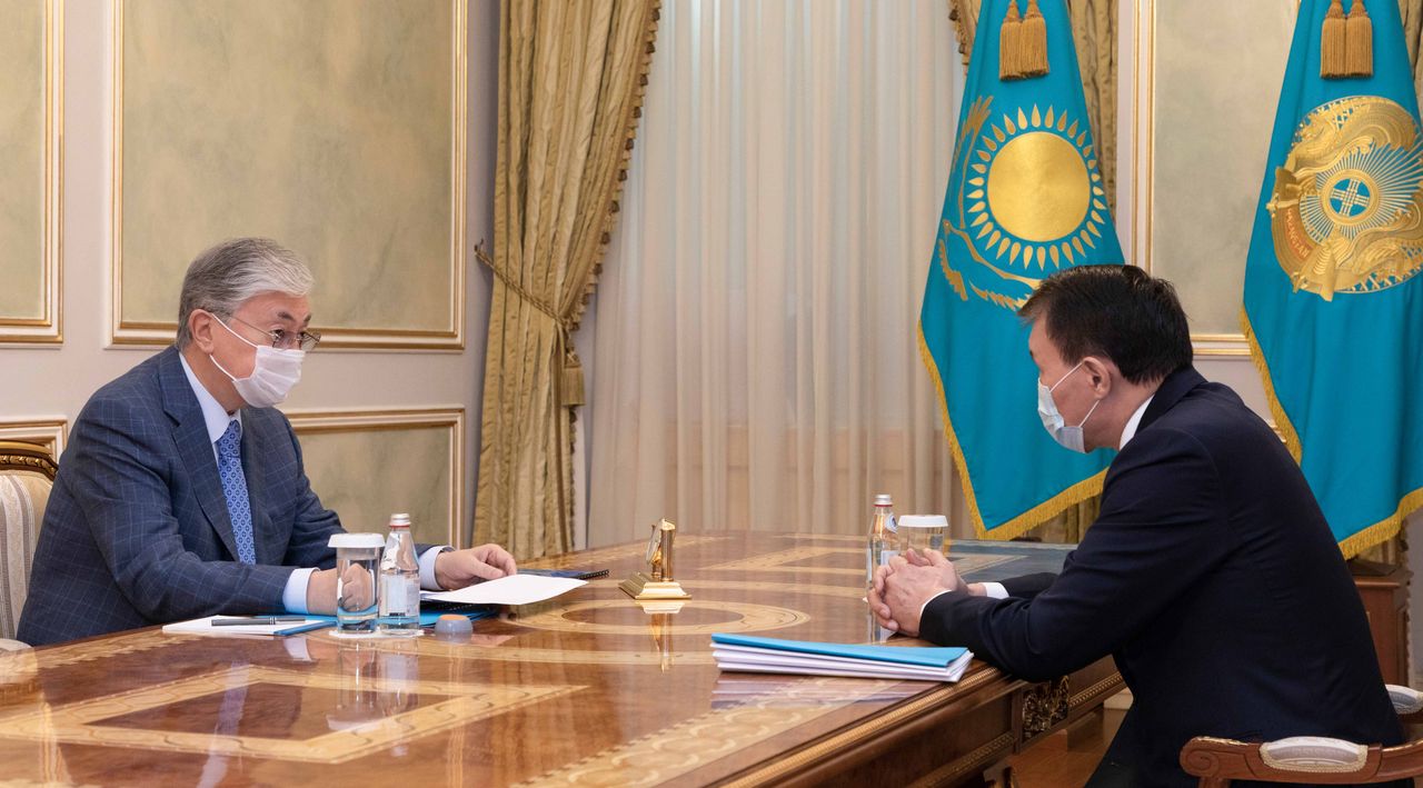 President Kassym-Jomart Tokayev receives Chairman of the Anti-Corruption Agency Alik Shpekbayev