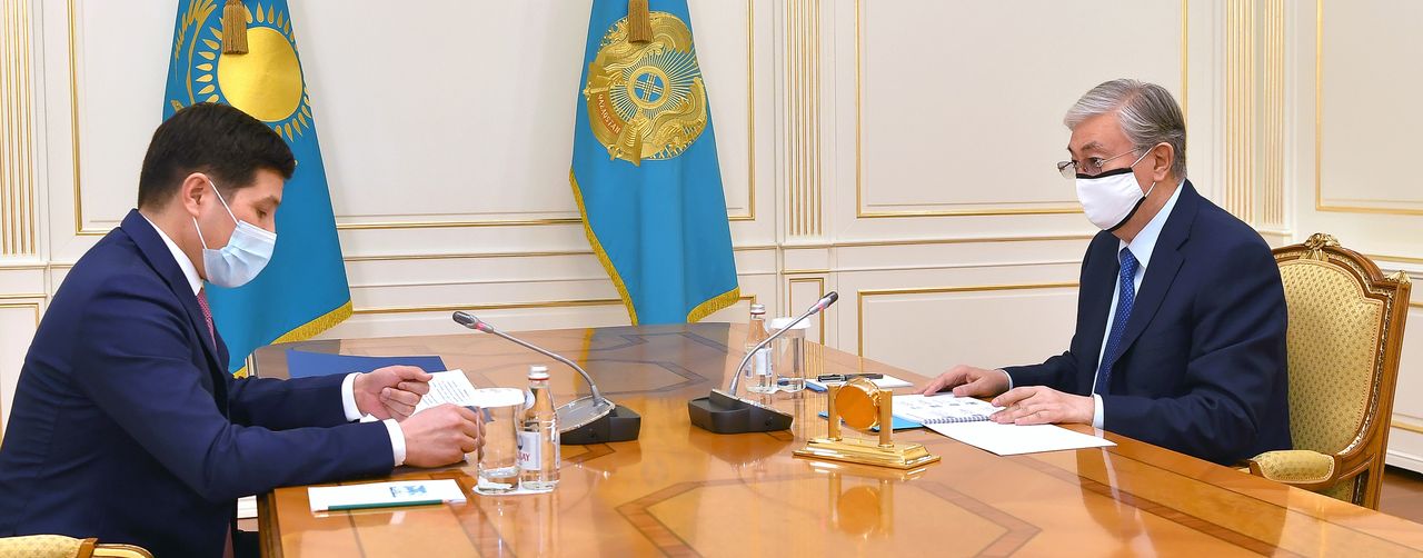 The Head of State receives Akim of Pavlodar region Abylkair Skakov