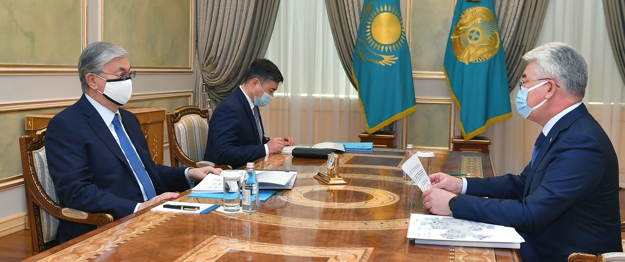 The President receives Minister of Industry and Infrastructure Development Beibut Atamkulov