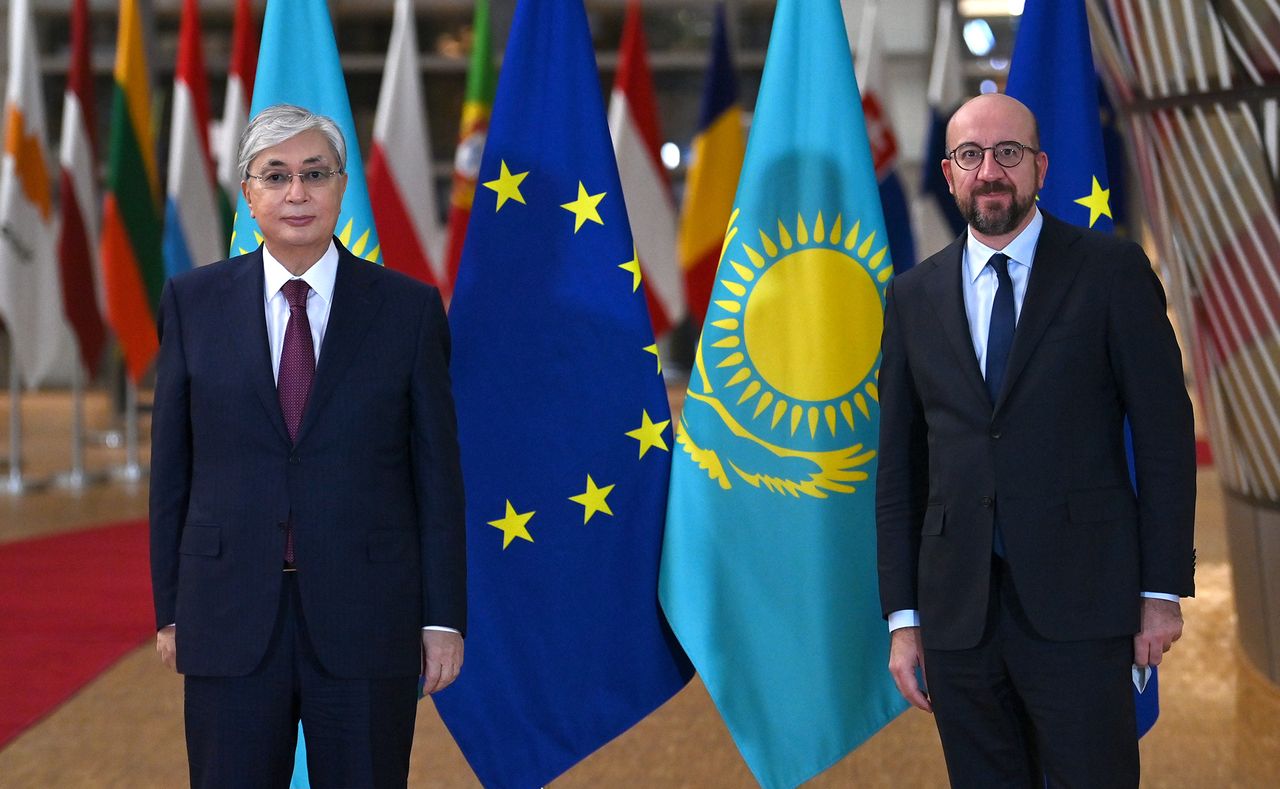 President Kassym-Jomart Tokayev holds bilateral meeting with President of the European Council Charles Michel