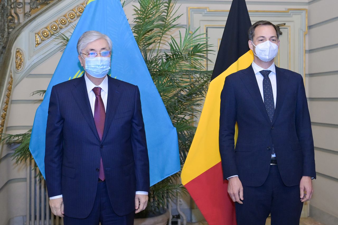 The President of Kazakhstan holds talks with the Prime Minister of Belgium