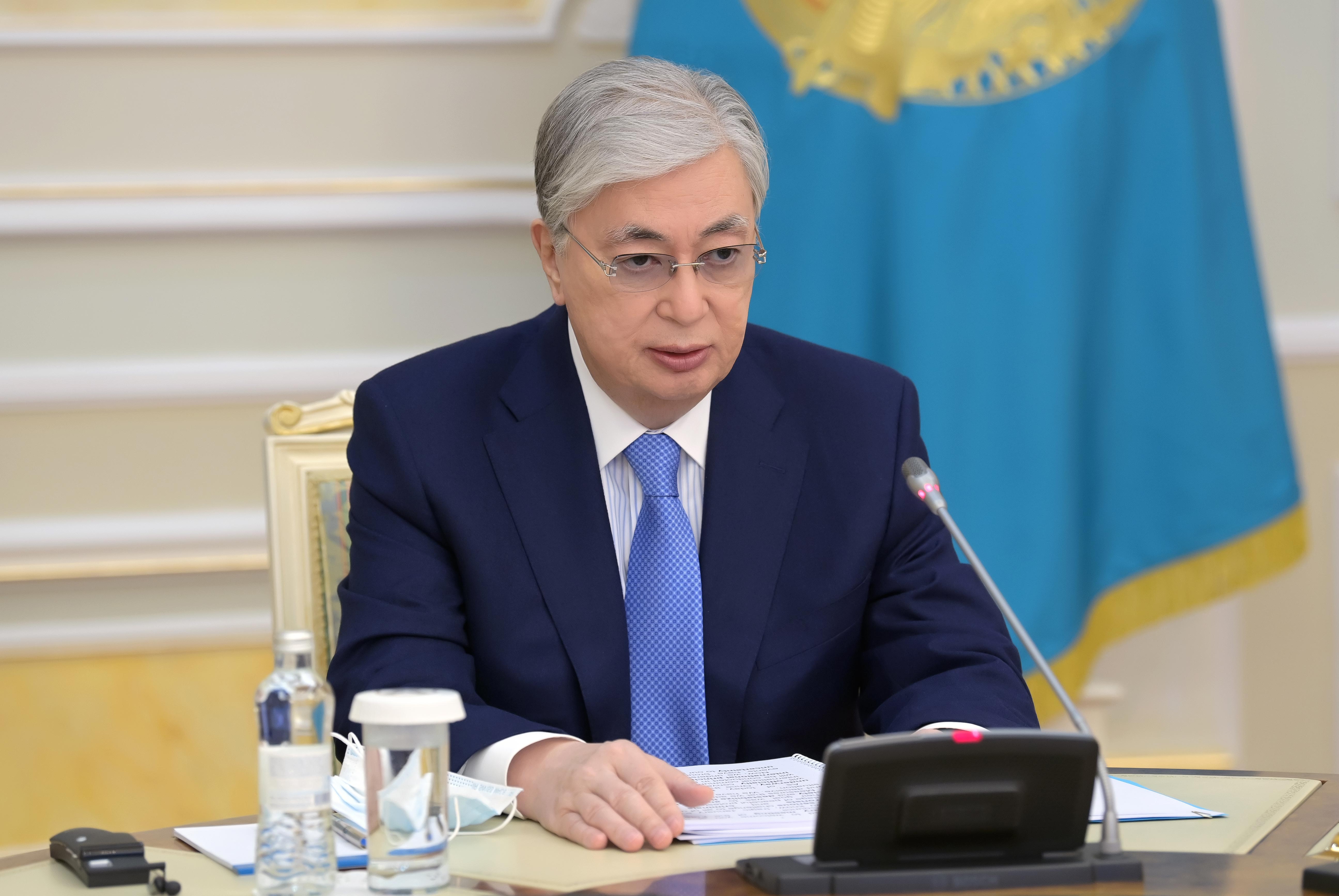 President Kassym-Jomart Tokayev takes part at the Foreign Investor Council’s Meeting