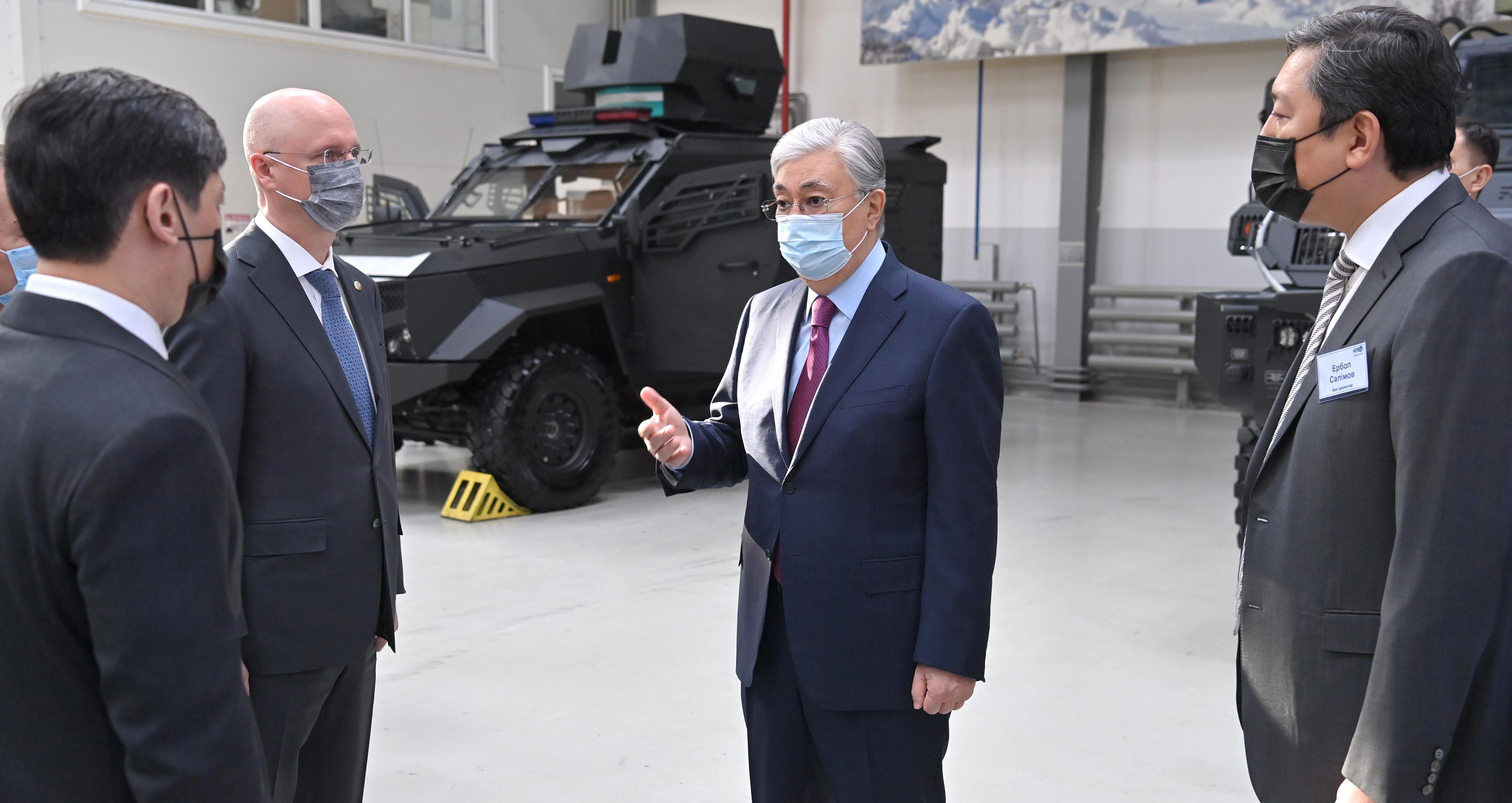 President Kassym-Jomart Tokayev visits “Kazakhstan Paramount Engineering” plant