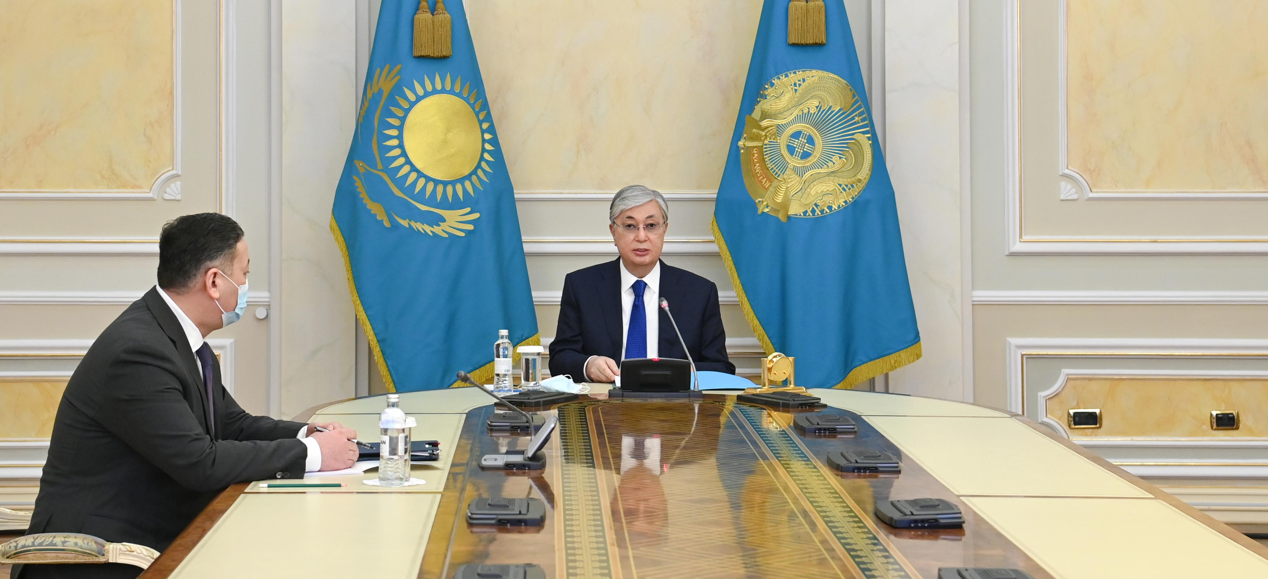 President Kassym-Jomart Tokayev Introduces New Minister of Internal Affairs