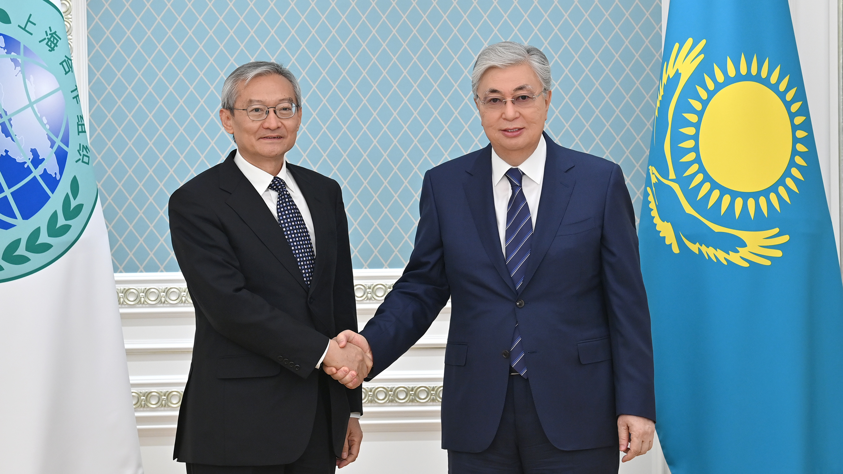 President Kassym-Jomart Tokayev receives the Secretary-General of the Shanghai Cooperation Organization