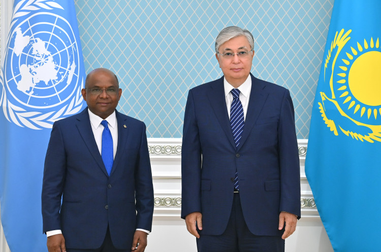 Kassym-Jomart Tokayev held a meeting with President of the UN General Assembly Abdulla Shahid