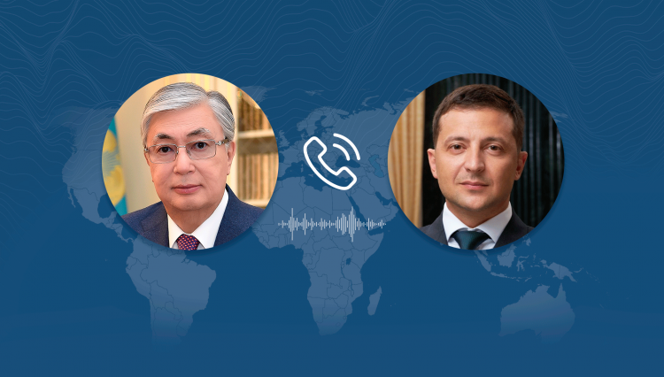 Kassym-Jomart Tokayev had a telephone conversation with President Volodymyr Zelenskyy of Ukraine